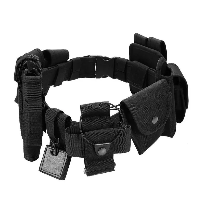 Outdoor Practical Tactical Multifunctional Security Training Belt Versatile Modular Equipment System Holster with Pouches