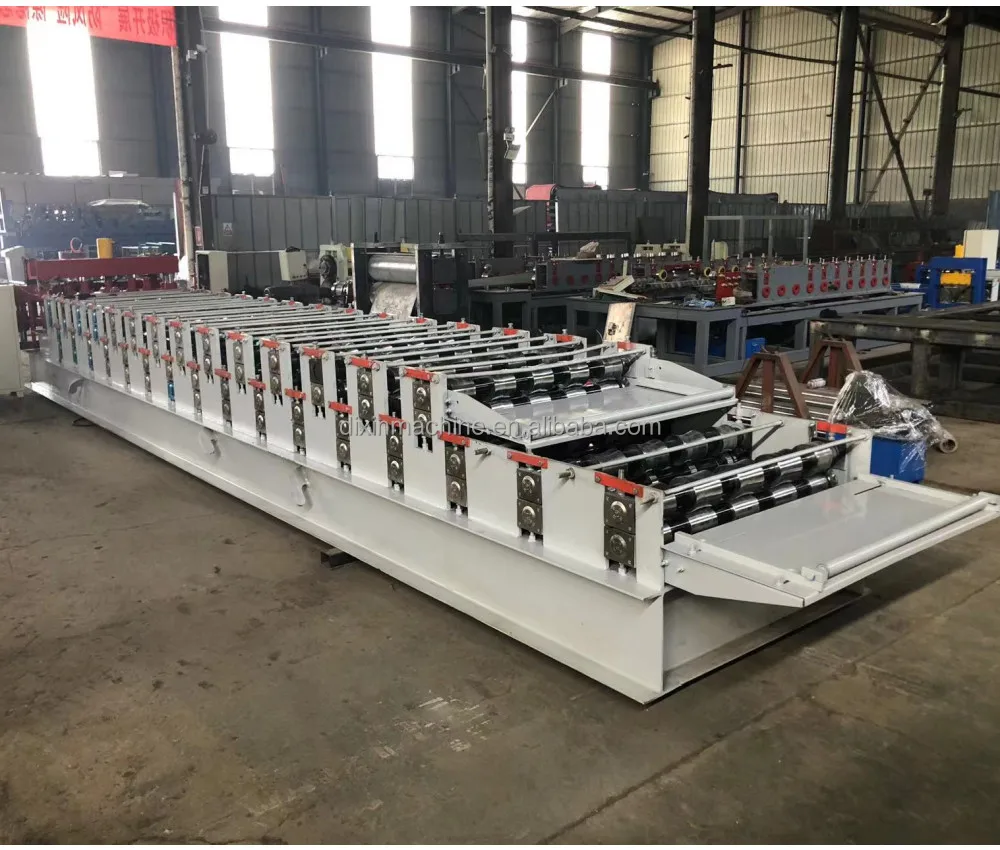 Zimbabwe Double Layer Galvanized Tile Roofing Sheet Making Machine Double Layer Roofing Sheet Machine