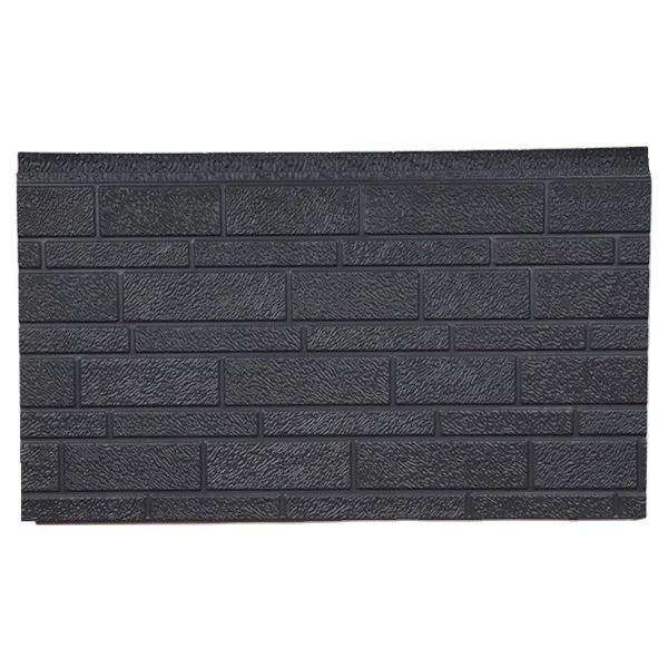 Metal Composite Polyurethane Siding Embossed Stone Brick Wall Panel