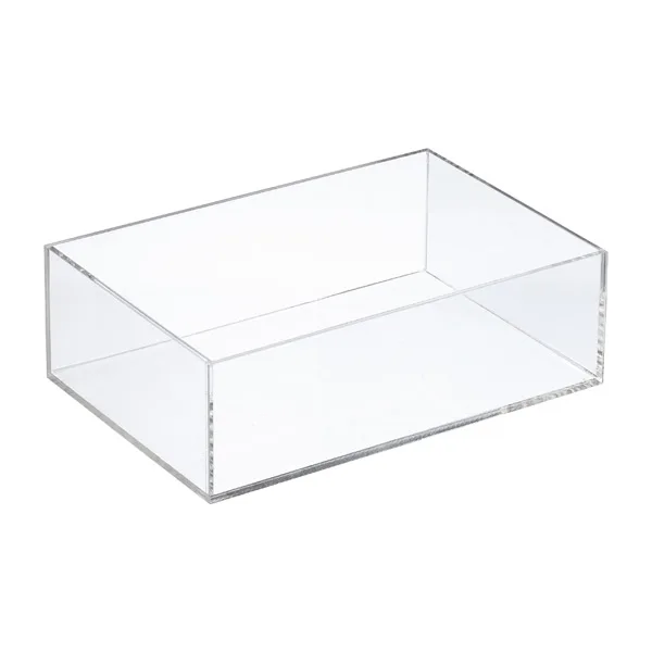 Custom large clear plexiglass box with lid, custom acrylic box