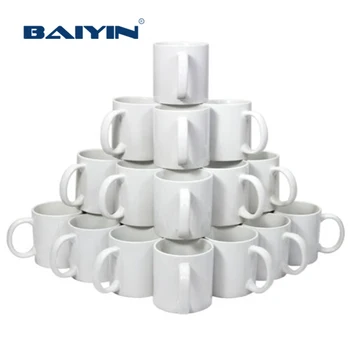 Factory wholesale sublimation white mug 10oz British cup A grade