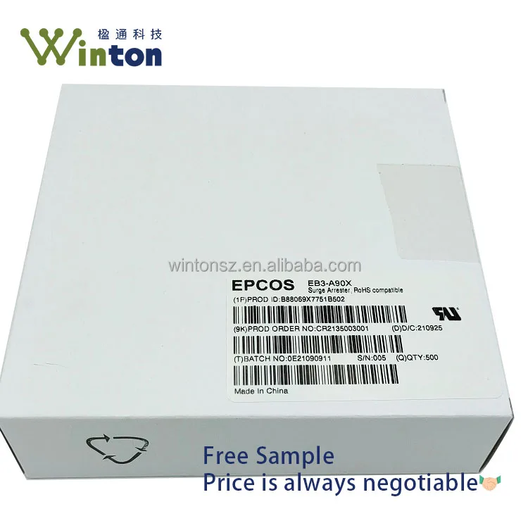 90volt 10ka Original Epcos Eb3a90x Low Voltage 3 Pole Gdt Gas