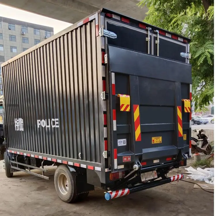 New Dongfeng and Jiefang Truck Model Vehicle Dump Body Box Steel Flat Bed with Lift Tailgate Available for Sale