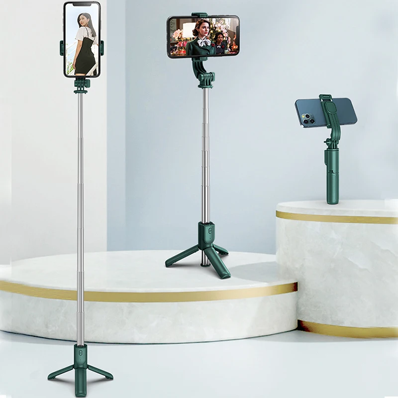 Factory Supply H8 3-in-1 Mobile Phone Selfie Stick with Remote Shutter and Fold Function