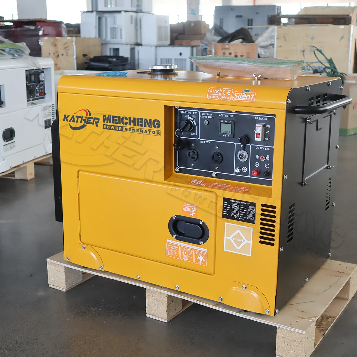 Super Silent Diesel Generator Electric Power Silent Portable Genset 20KW 15KW 12KW 8KW 6KW 5KW 3KW Single/three Phase 50/60HZ