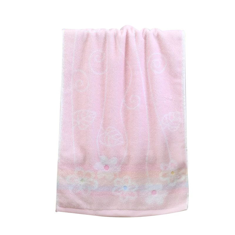 Полотенце с цветным плетением, Хлопковое полотенце для лица, полотенце для лица с цветочным узором, поддержка поколения повседневных принадлежностей, розовый цвет