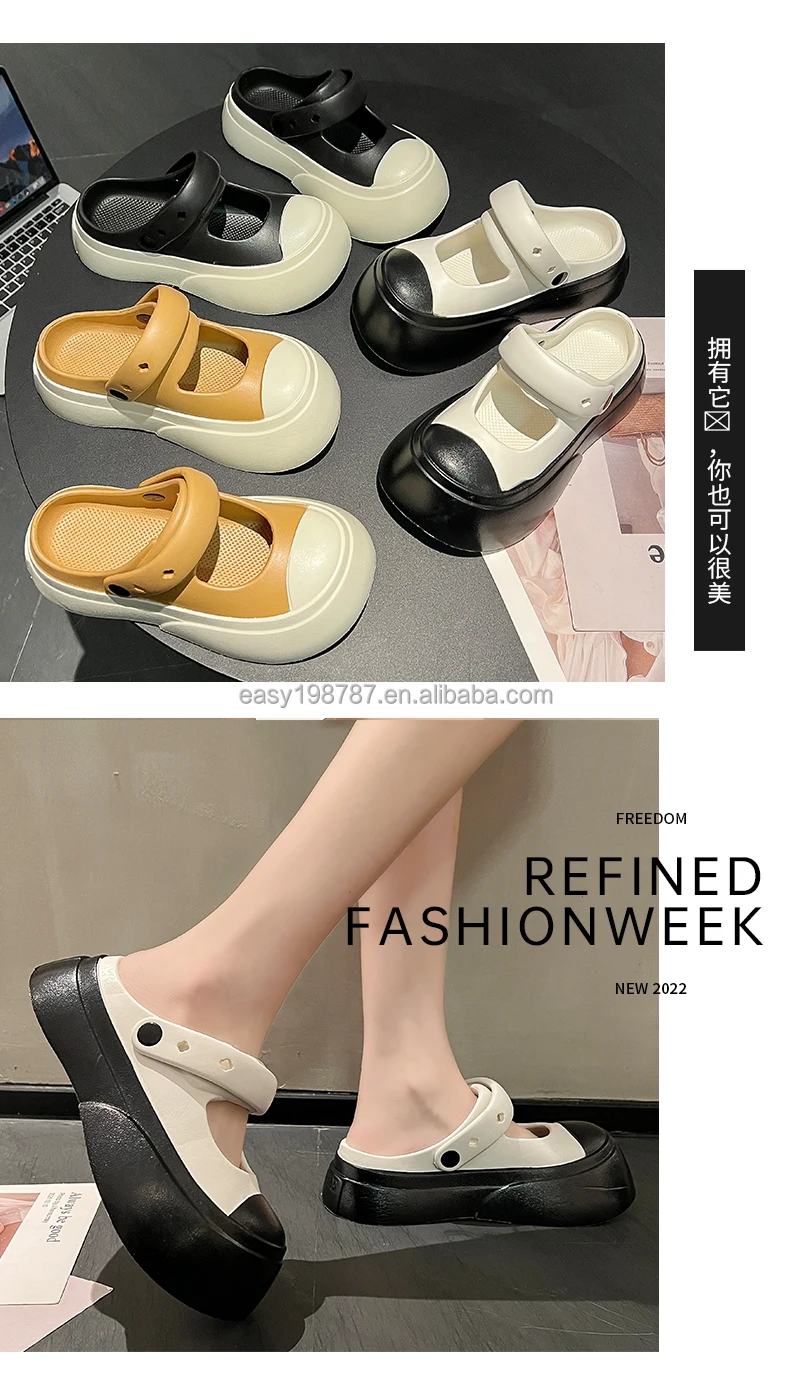 Fashion women muller shoes with high heel DIY clogs for female outdoor and bathroom plush sandals nurse shoes