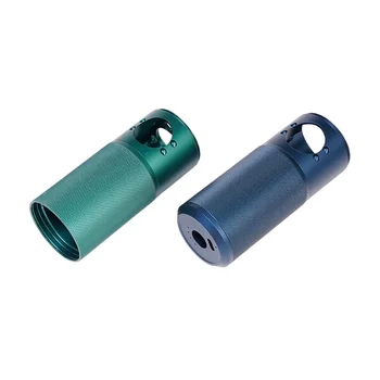 Durable Portable Outdoor EDC Keychain Capsule Aluminum Alloy Waterproof Storage Container for Camping Hiking Survival Tools