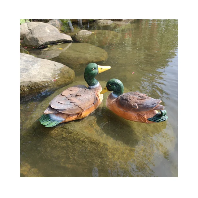 Outdoor Resin Duck Statue Garden Animal Figurine for Garden Decoration Resin crafts Floating pond decoration