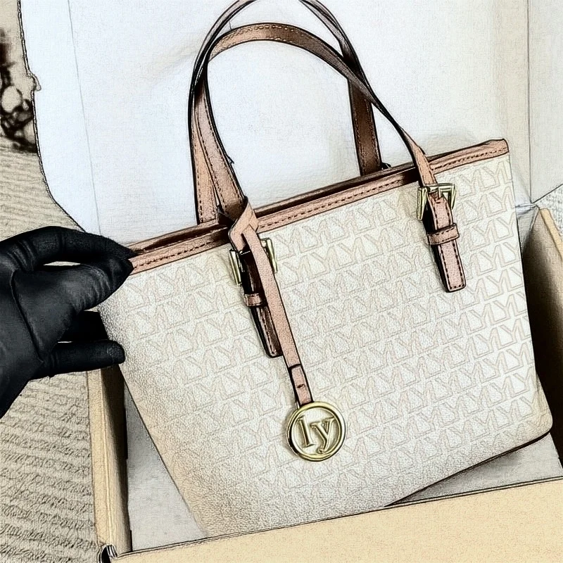 Hot-selling Women’s High-end Light Luxury Urban Minimalism Solid Color Tote Bag Large Capacity Commuting Genuine PU Zipper