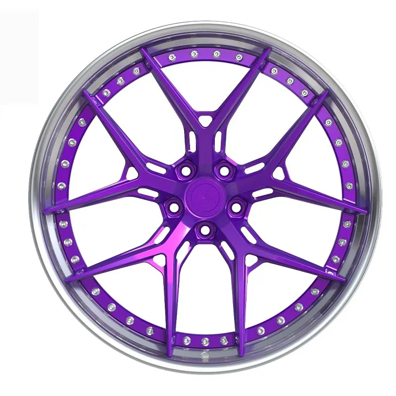 Custom Forged Wheels 2 Piece Aluminum Alloy Rims 18 19 20 22 23 Inch 5x112 5x114.3 5x120 5x130 With JWL and VIA supplier