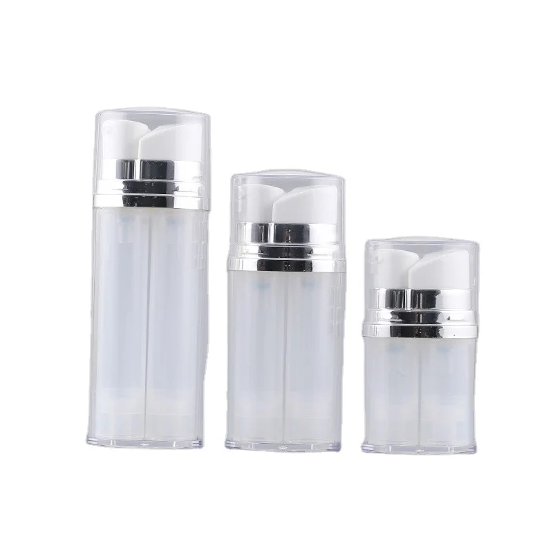 Atacado 10ml 20ml 30ml dupla câmara airless garrafa cosmética airless embalagem garrafa