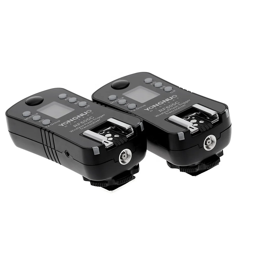 YONGNUO RF-605 RF605N Wireless Speedlite Transceiver Flash Trigger for  Cameras Upgrade RF-603II LCD Camera Accessories