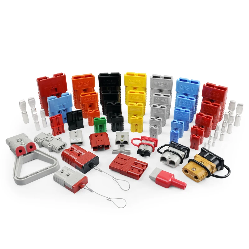 Chinese Forklift Battery Charging Connector 50A 120A 175A 350A 600V High Current Power Supply Bipolar Connector Plug Chinese Forklift Battery Charging Connector 50A 120A 175A 350A 600V High Current Power Supply Bipolar Connector Plug