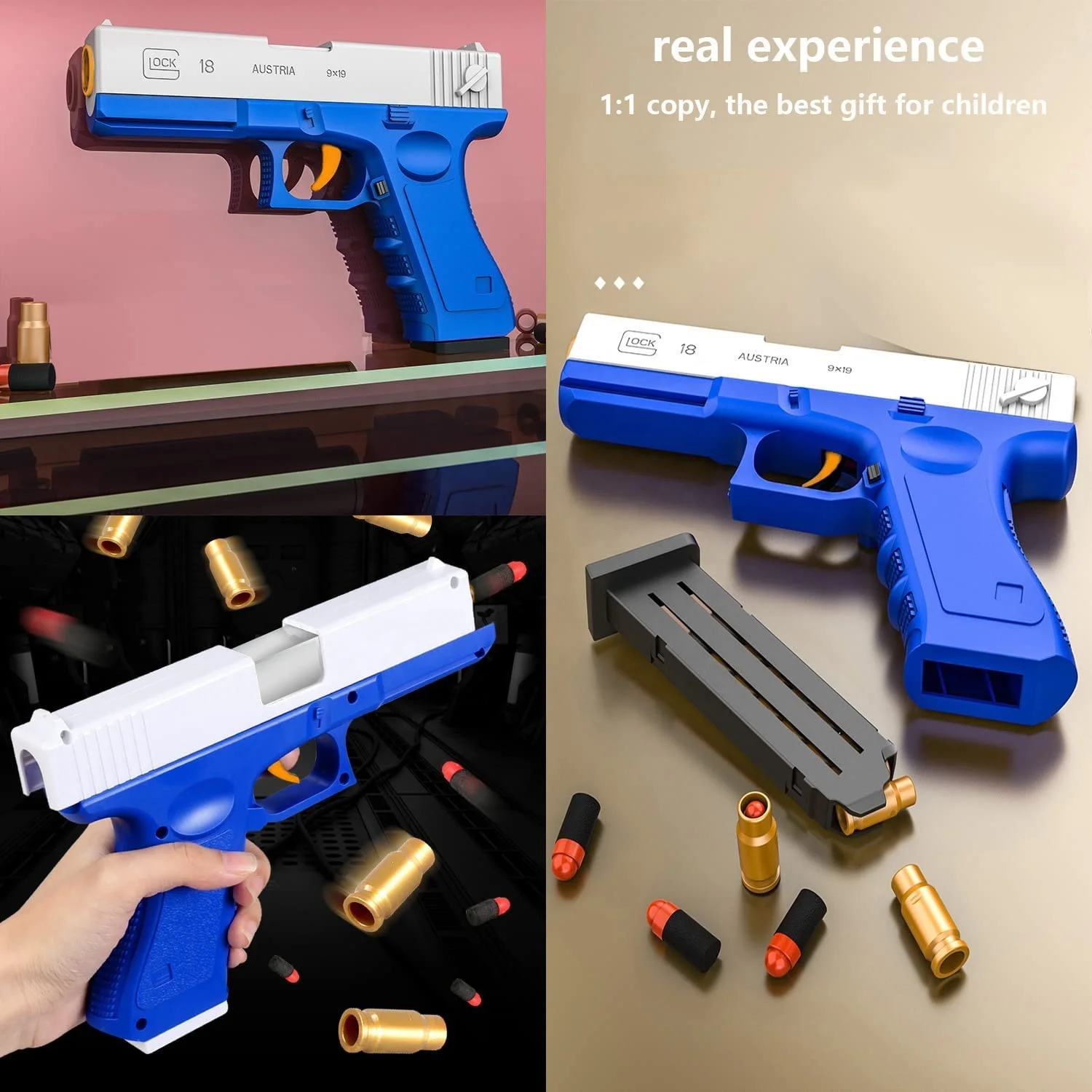 Лидер продаж на Amazon игрушечный пистолет G18 с мягкими пулями ракушкой для выброса игрушки бластер из пенопласта