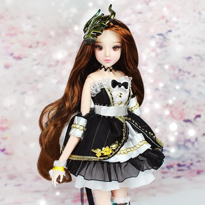 Générique 1:12 BJD Poupée 12 Articulée Flexible Articulée + Ensemble D