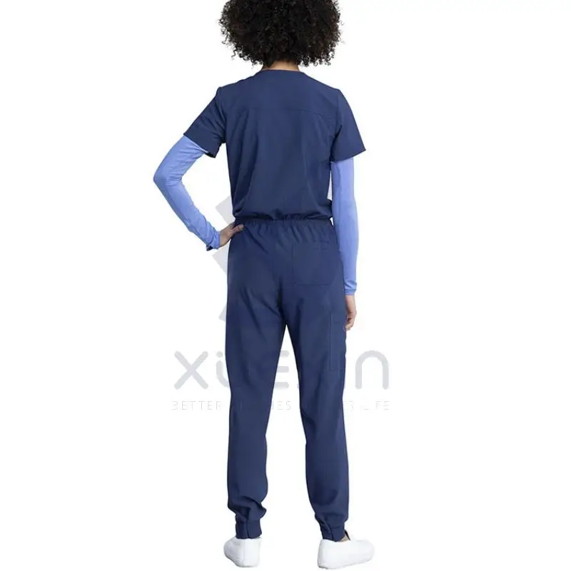 New Fashion Women Jumpsuits Scrubs Custom Stretchy Nurse Jumpsuit