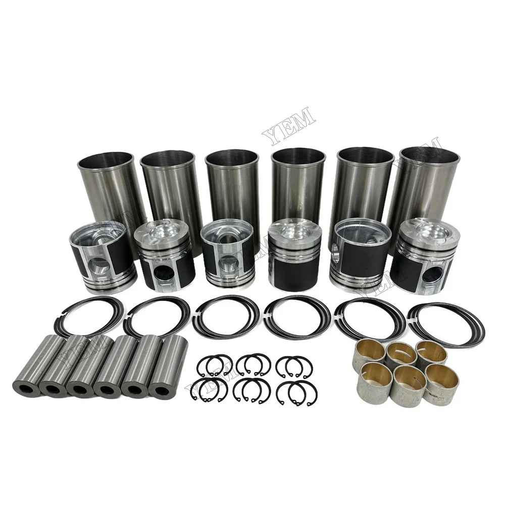 Cylinder Liner Kit Suitable for Doosan / for Develon D1146 Heavy Duty Engine Parts 4