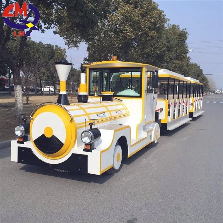 New style amusement park train ride used tourist trackless train for ...