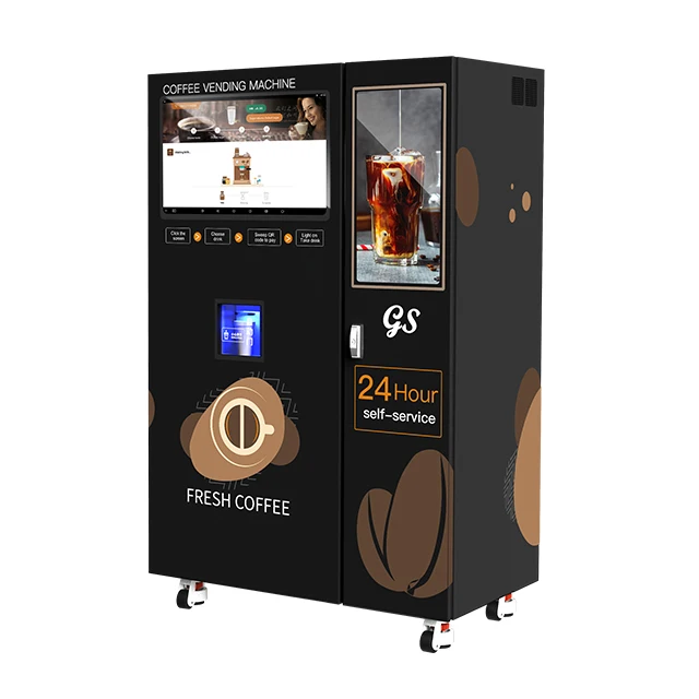 工場直販商用スマートコーヒーマシンコーヒー豆からカップまでのスマートコーヒー自動販売機