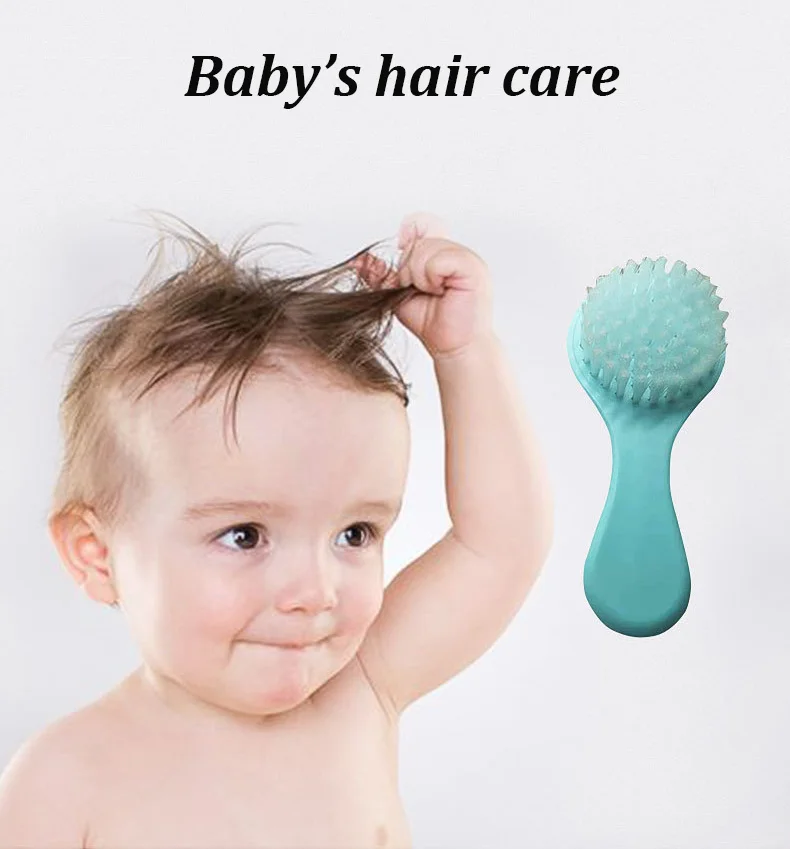 Household Children's Cleaning Tools 2 Pcs Soft Baby Hair Comb And