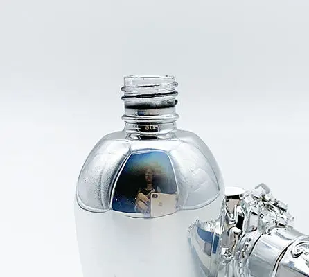 Cosmetics Glass 15 Ml Empty UV Gel Nail Polish Bottle With Brush