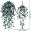 Tapiz de pared violeta eucalipto de malla 45 (azul)