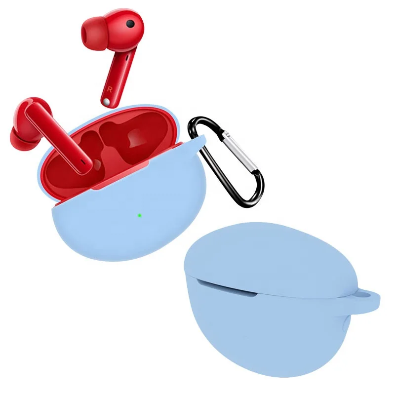 Silicone Earphone Cover Case Use for Huawei Freebuds 4i Headset Protective Shell Accessories Fit for Freebuds 4i Case With Hook