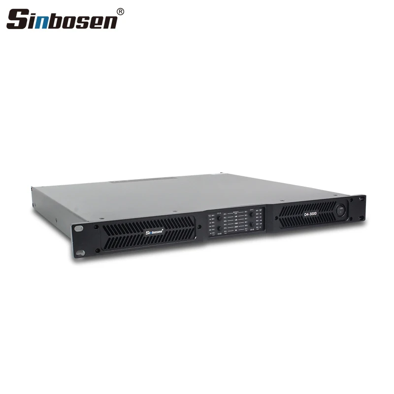 D4-3000 Class D 2 Ohms Work Amplifier 4 Channel 3000 Watts