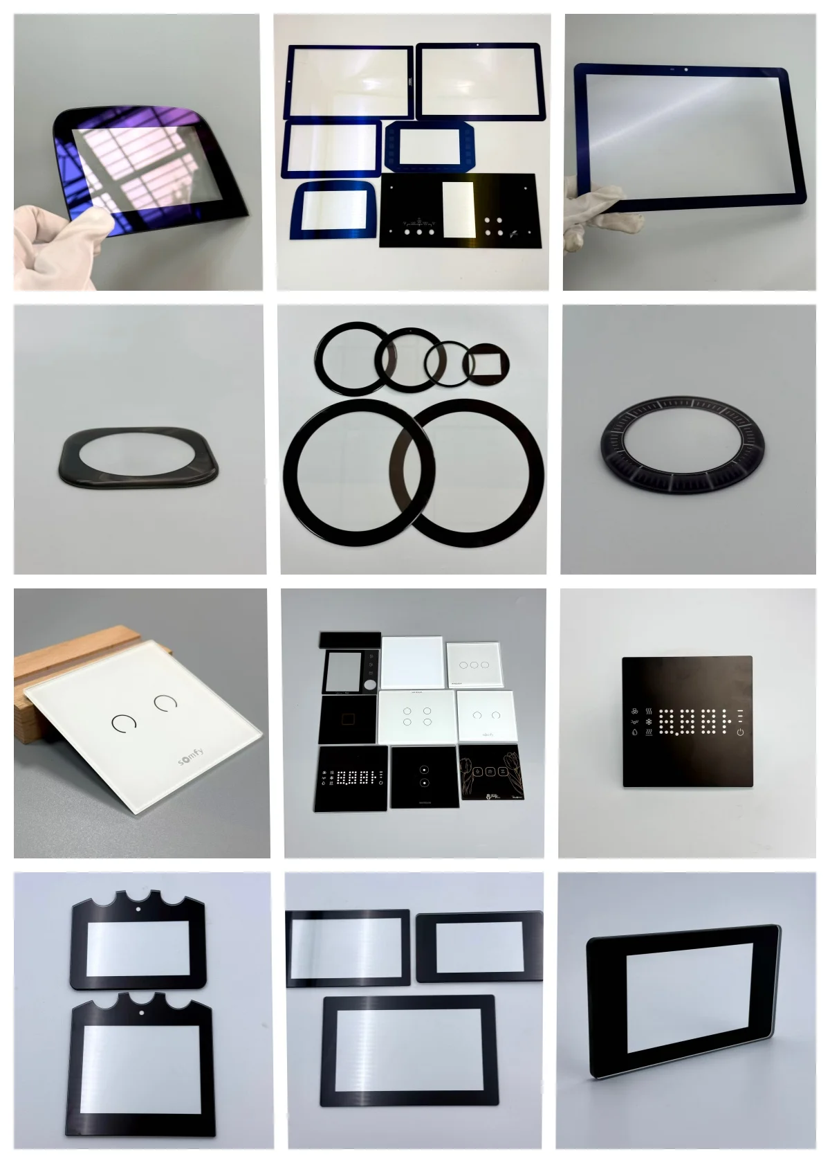 Glass Intrercom Building Intercom Display Glass Panel Security System Screen Operation ...