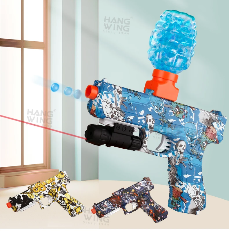 Hw Glock Water Bombs Balls Guns Graffiti Color Pistol Electric Water Bullet Gun Shooting Outdoor