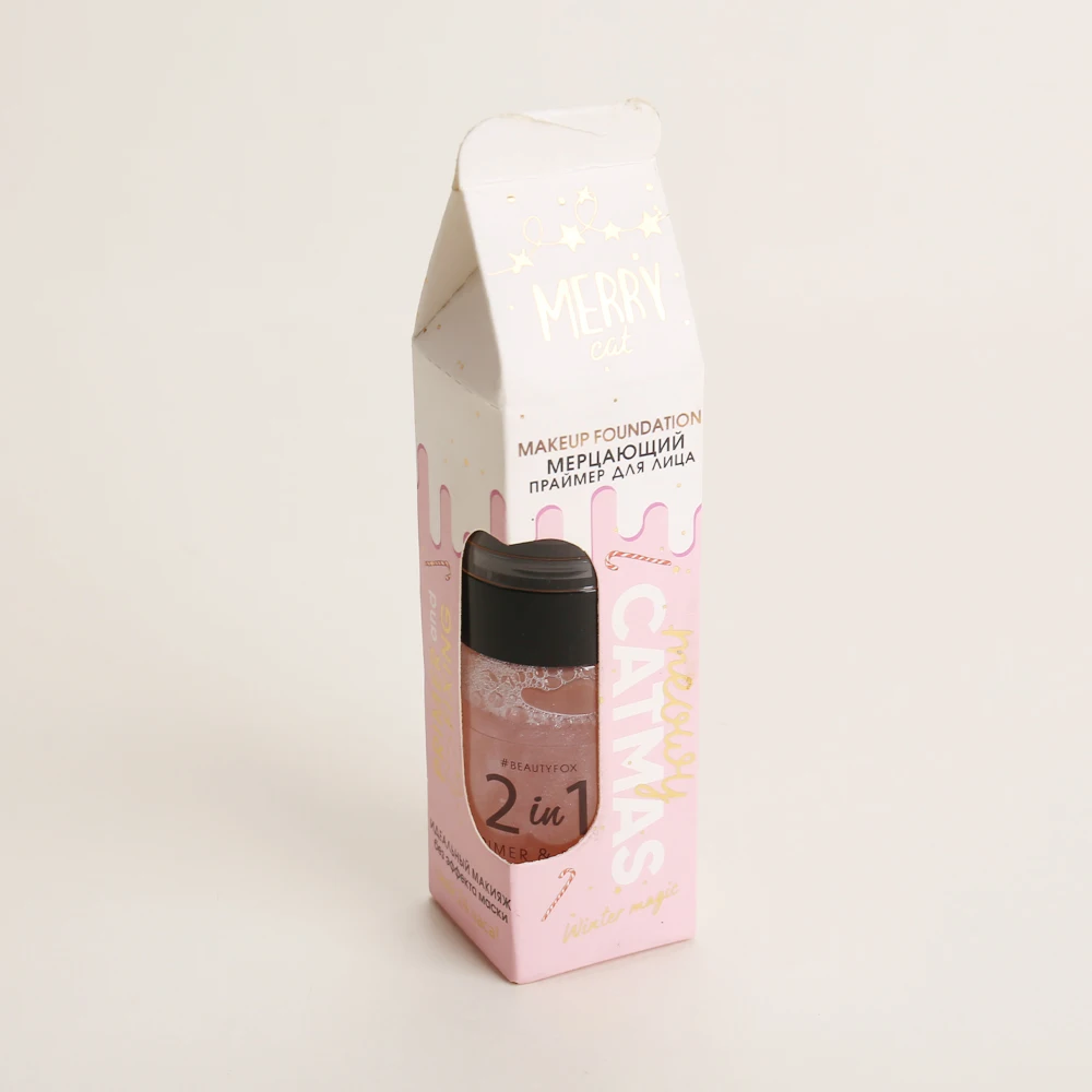 Jinayon Custom White Card Paper Window Opening Box Skin Care Serum Packaging UV Coating Embossing Folding Soft Cosmetic Box