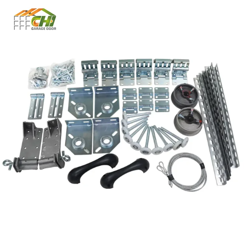 European Style Security Rustic Garage Door Hardware and Accessories Over Head Garage Door Hardware Kit - 16x7 for Garage Doors