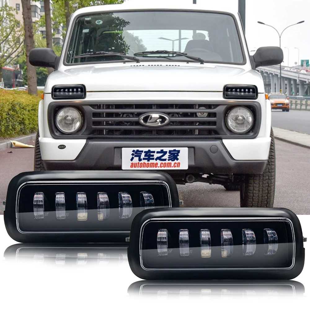 For Lada Niva 4x4 1995+ LED Daytime Running Lights with