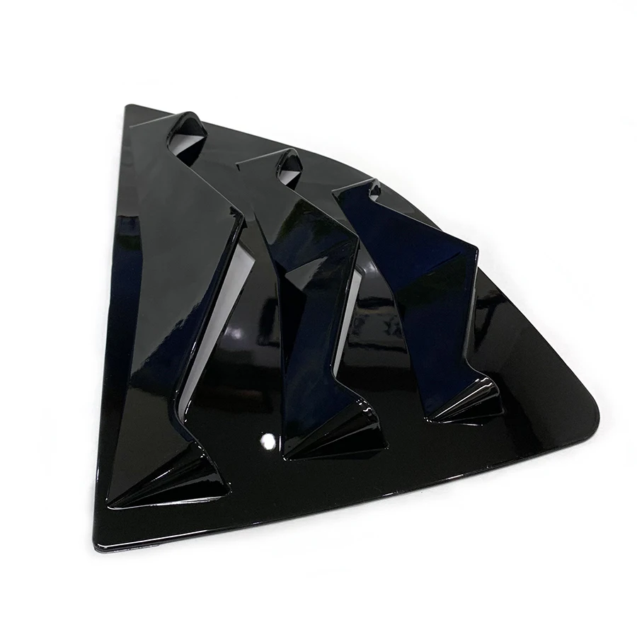 product rear side vent window scoop louver trim for 2014   2020 honda fit jazz 2015 2016 2017 2018 sport style car exterior decoration-7