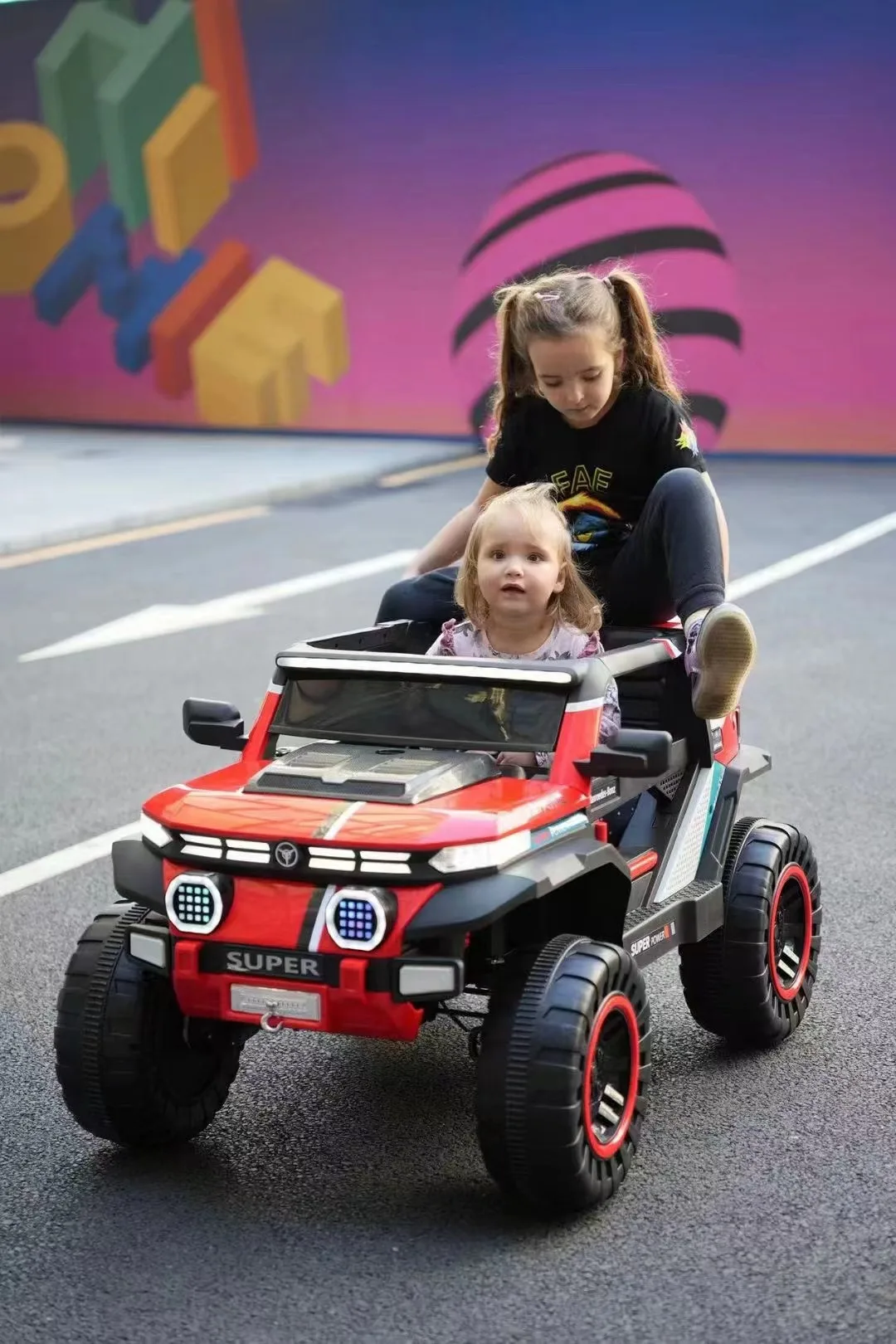 New Children Big Size Double Seats Kids Electric Battery Rideon Cars 