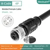 M12-A-4 female straight