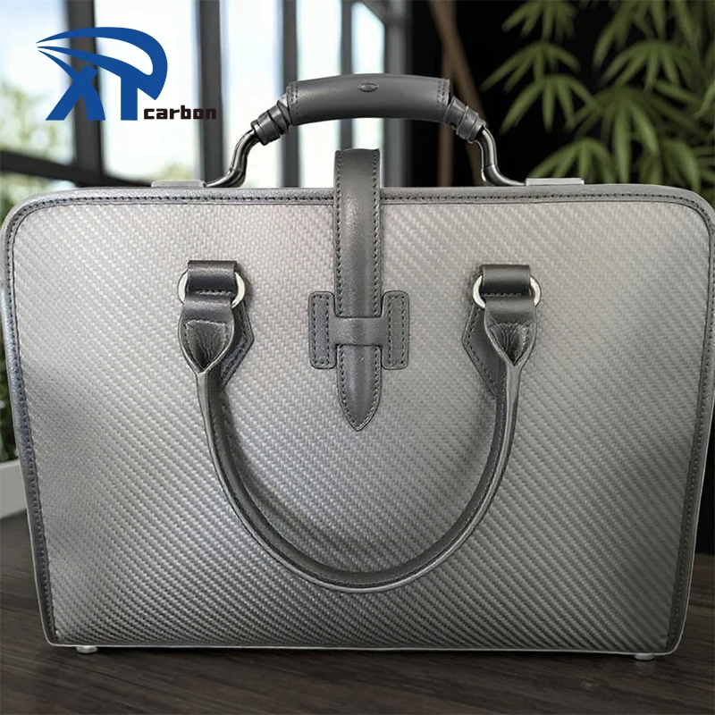 Quality factory OEM custom class notebook carbon fiber briefcase