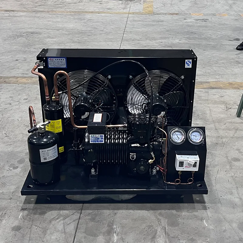 Aoxin Refrigeration R22, R404a 3HP-50HP  Medium and High Temperature Air Cooled Compressor Condensing Unit