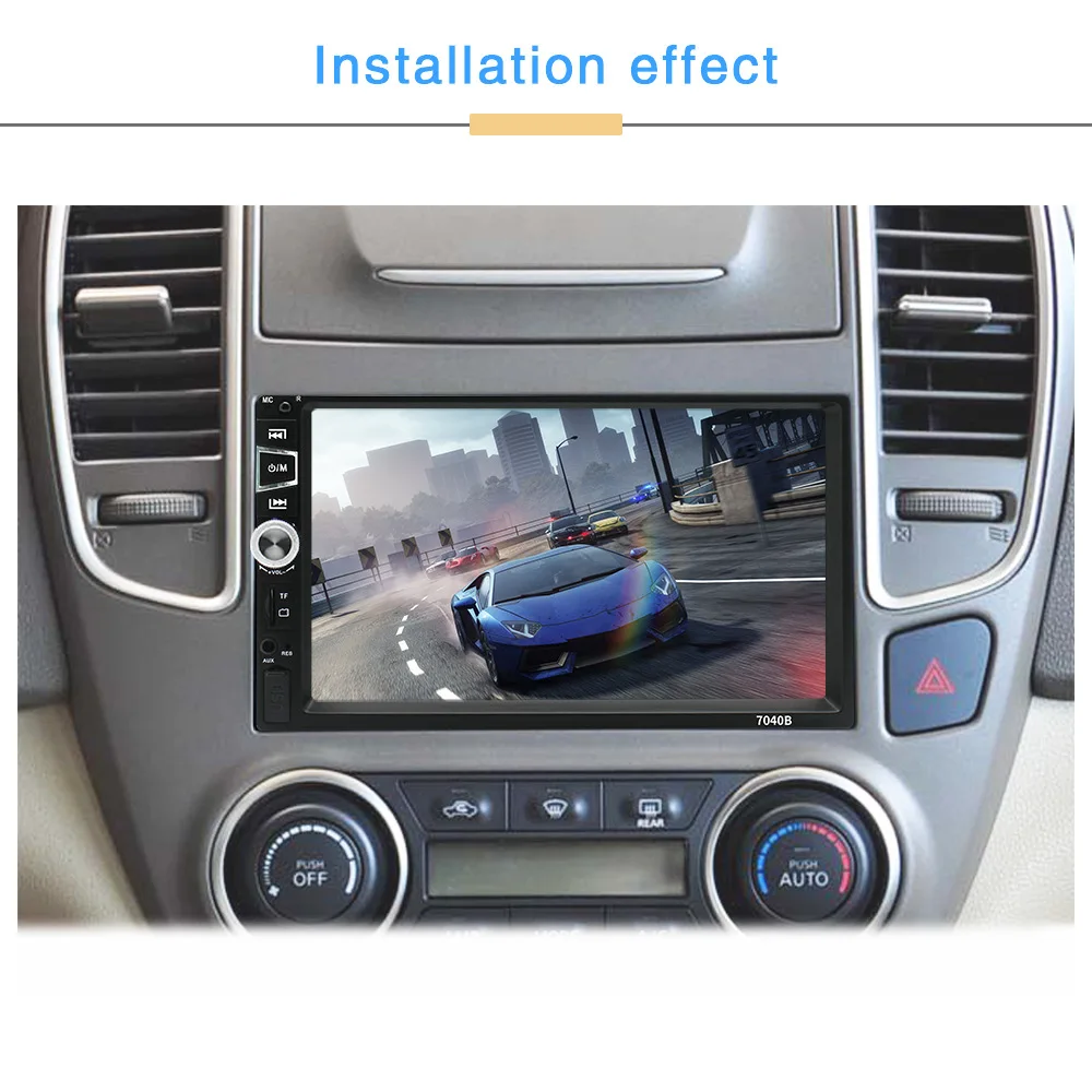 (未使用･未開封品)　7IN DVD RECVR W BLUTOOTH 7z28pnb Universal 7-Inch Touch Screen Car DVD Player with Bluetooth