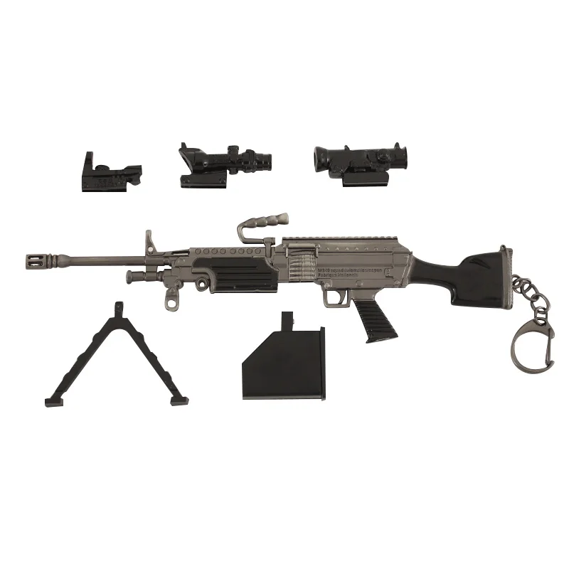 M249 Toy Gun 18cm Metal Model for Men Kids