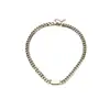 A96091 collana liscia color acciaio