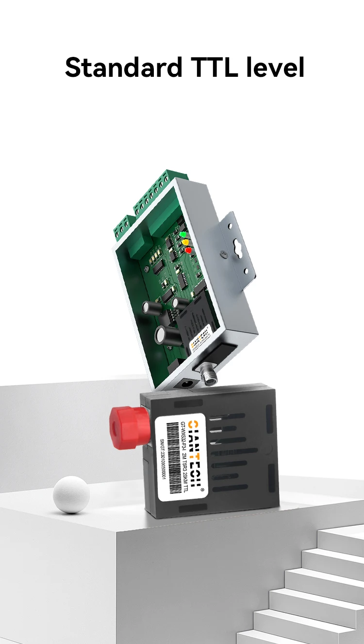 Giantech Commercial Grade Fiber Media Converter - 2M Optical Module
