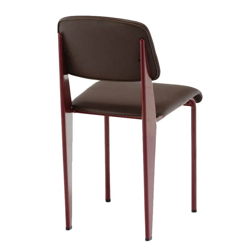 Европейский дизайнерский стул промышленный для отелей бистро кафе школы черный оранжевый с металлической рамой/Винтажный металлический