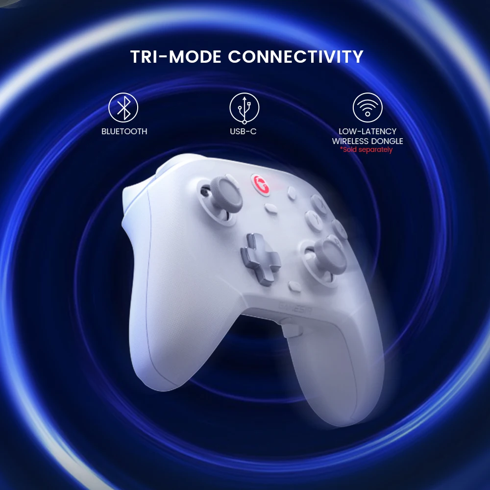 GameSir Cyclone2 Multi-platform Wireless Gaming Controller with Full Hall Effect Sensors