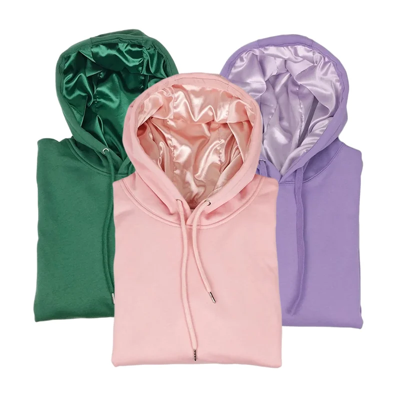 satin lined hoodie bulk