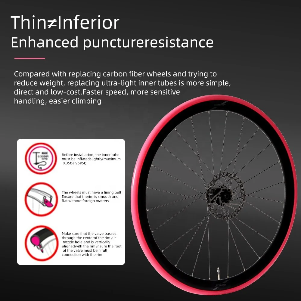 Внутренняя трубка RideNow TPU 700C 36g Сверхлегкая внутренняя 45 / 65 85 мм x18 - 32C для дорожных