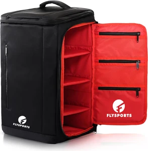 Premium Sneaker Travel Training Fitness Gym Sport Duffel Bag Waterproof Mens Overnight Bag Backpack with 3 Adjustable Dividers