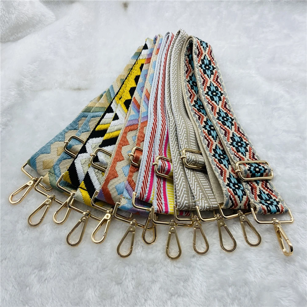 New Arrival Nylon Cotton Woman Handbag Strap Ethnic Style Crossbody