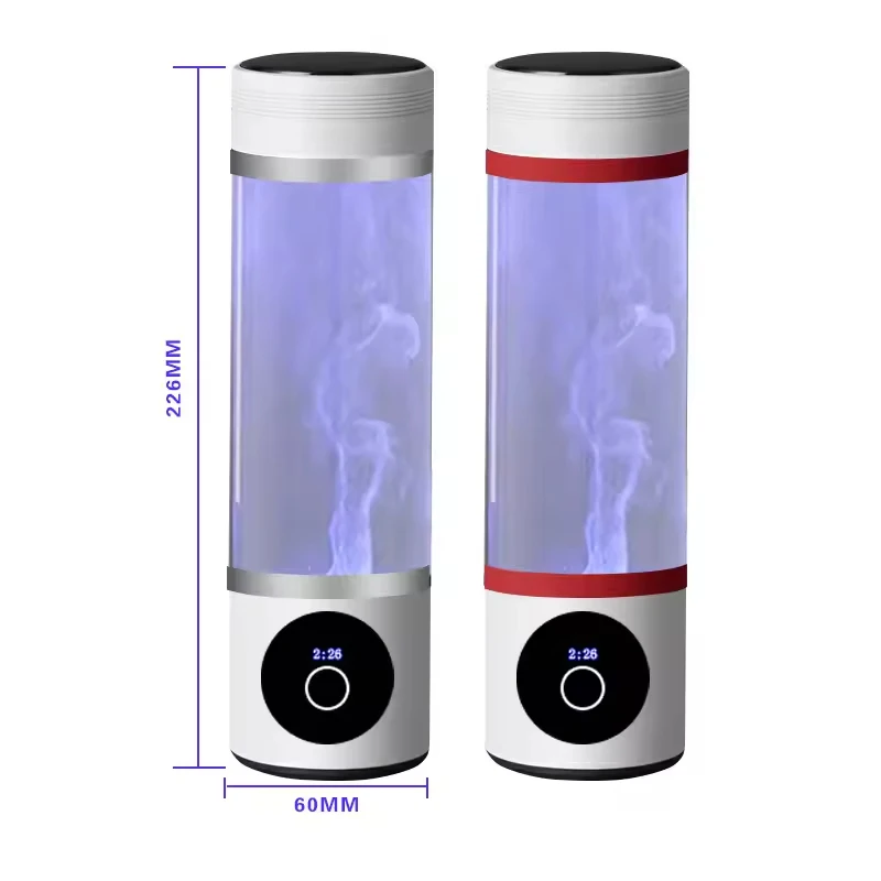 USB Hydrogen Rich Portable Detachable Oxygen Producing Health Water High Borosilicate Electrolytic Super Antioxidant Glass Cup